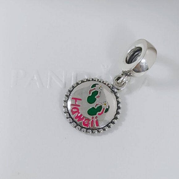 Pandora Hawaii Slippers, Flip Flop Exclusive Dangle Charm with box - Picture 8 of 8